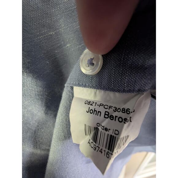 Proper Cloth Shirt Mens XS Blue Long Sleeve Button Up Business Preppy - Picture 5 of 8